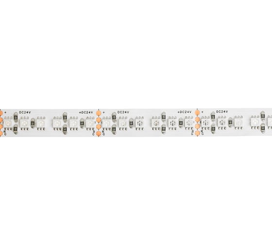 Светодиодная LED лента FERON LS502, 180SMD(5050)/м 16Вт/м 24V 5000x10x1.5мм RGB IP20, 51824