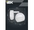 Светильник IEK 4013 настенный GX53 белый LT-UBB0-4013-GX53-1-K01 9
