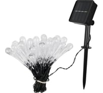 Светильник светодиодный садовый ФАZА SLR-G08-30W гирлянда капельки, 30 теплый белый LED на солнечной батарее 5040960