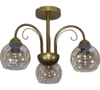 Светильник потолочный ЭЛЕТЕХ Берта 131 зол. (Плафон 8425) НСБ 01-3x60-158 Е27 _ИМ_ 1005405447