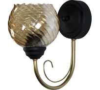 Светильник настенный ЭЛЕТЕХ Берта 511 черн.муар.зол. (плафон 8633) НББ 01-60-156 Е27 _ИМ_ 1005405446