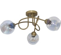 Светильник потолочный ЭЛЕТЕХ Жанет 131 зол. (плафон 8334) НПБ 01-3x60-203 Е27 _ИМ_ 1005405461