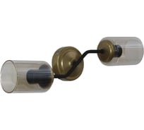 Светильник настольный ЭЛЕТЕХ Ирис 521 черн. Муар.зол (плафон 8302) НББ 01-2x60-114 Е27 _ИМ_ 1005405428