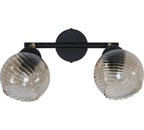 Светильник потолочный ЭЛЕТЕХ Кристаль 521 черн. муар (плафон 8633) НББ 01-2x60-113 Е27 _ИМ_ 1005405262