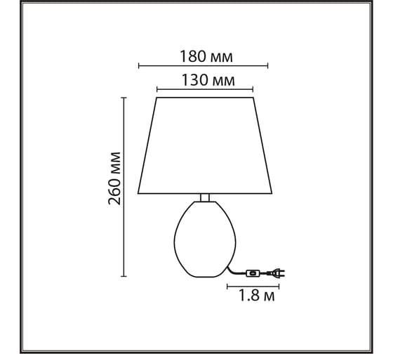 Настольная лампа LUMION KEILA E27, 1*60W 8143/1T
