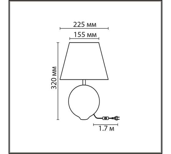 Настольная лампа LUMION TAPALA E27, 1*60W 8140/1T