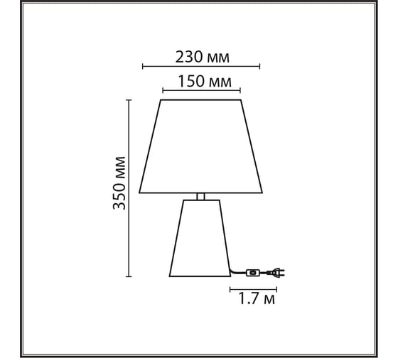 Настольная лампа LUMION TERAZIO E27, 1*60W 8142/1T