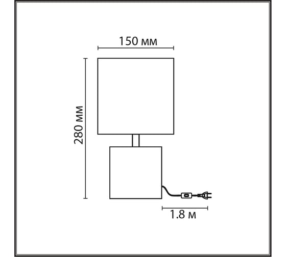 Настольная лампа LUMION TUALA E27, 1*60W 8144/1T