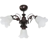 Светильник потолочный ЭЛЕТЕХ Мотив 131 медь ант. (Плафон Ландыш) НСБ 01-3x60-119 Е14 _ИМ_ 1005405115