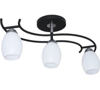 Светильник потолочный ЭЛЕТЕХ Стиль 131 черн.(Плафон 8368) НПБ 01-3x60-178 Е27 _ИМ_ 1005405416