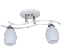 Светильник потолочный ЭЛЕТЕХ Стиль 121 бел.(Плафон 8368) НПБ 01-2x60-123 Е27 _ИМ_ 1005405413