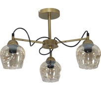 Светильник потолочный ЭЛЕТЕХ Мирра 131 зол. (Плафон 8268) НСБ 01-3x60-228 Е27 _ИМ_ 1005405270