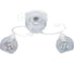 Светильник потолочный ЭЛЕТЕХ Лами 131 бел.муар (Плафон 8334) НПБ 01-3x60-189 Е27 _ИМ_ 1005405469 2