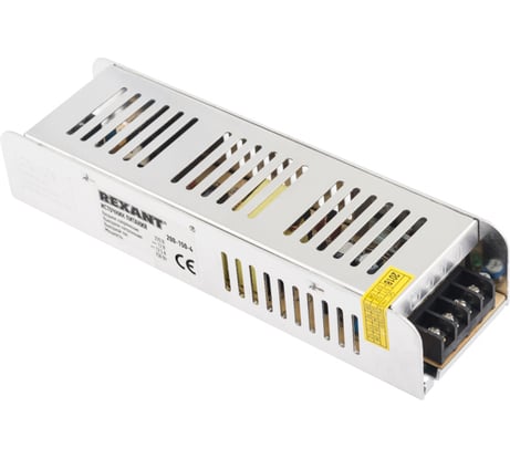 Блок питания REXANT 12 В 150 Вт 12,5 А Slim открытый, под винт 200-150-4