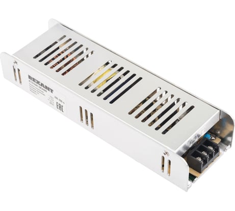 Блок питания REXANT 12 В 200 Вт 16,7 А Slim открытый, под винт 200-200-4