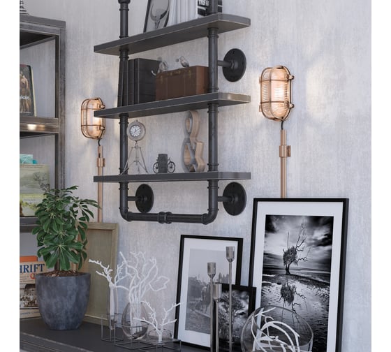 Настенный светильник ODEON LIGHT LOFI стекло, E27, 1х60W 4131/1W