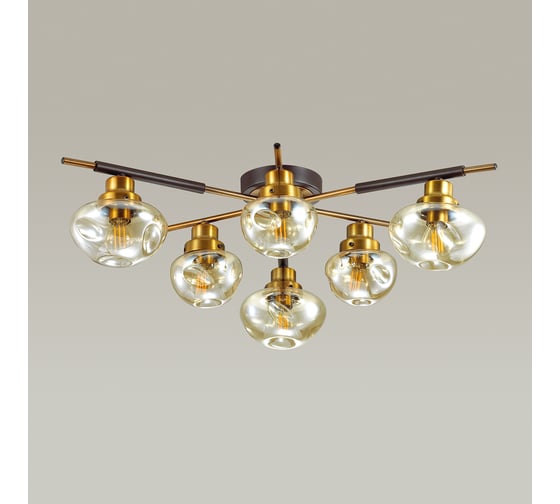 Потолочная люстра LUMION YOSHI стекло, E14, 6х40W 4405/6C