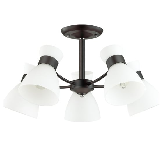 Потолочная люстра LUMION WILMA стекло, E27, 5х60W 4534/5C