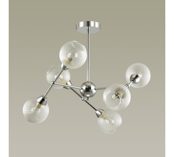 Люстра LUMION EVERLY на штанге, стекло E14, 6х40W 4438/6C
