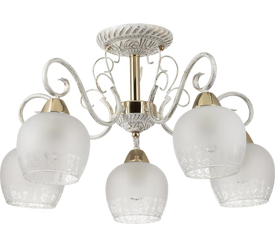 Потолочная люстра LUMION стекло, E27, 5х60W, BIANCOPA 3505/5C