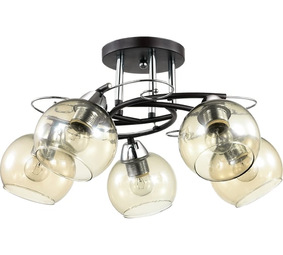 Потолочная люстра LUMION MELEFA стекло, E27, 5х60W 3507/5C