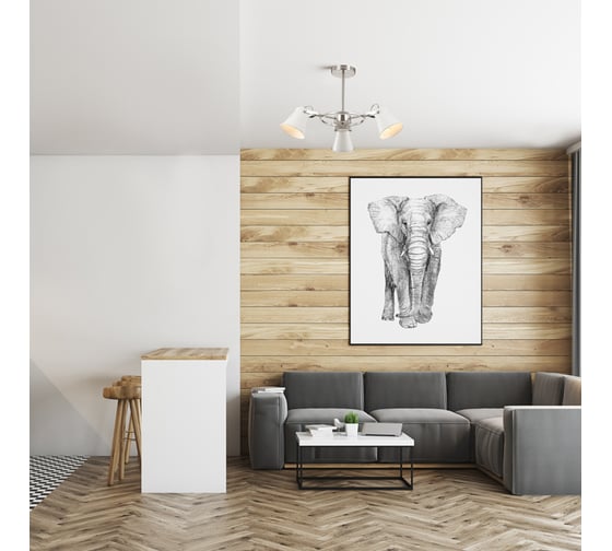 Люстра LUMION ARUDIS на штанге, металл, E27, 3х60W 3591/3C
