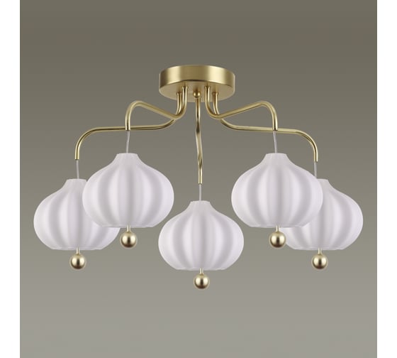 Потолочная люстра LUMION стекло, E27, 5х60W, JULIET 4459/5C