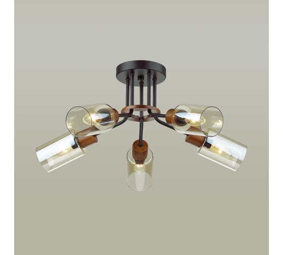 Потолочная люстра LUMION FERN стекло, E14, 5х60W 4492/5C