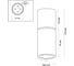 Настенно-потолочный светильник ODEON LIGHT, металл GU10 50W DUETTA 3896/1C 3