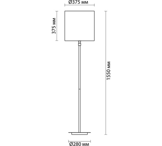 Торшер ODEON LIGHT, ткань E27 1х40W PAVIA 4112/1F