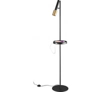 Торшер ODEON LIGHT с полкой/USB металл GU10 LED 10W MEHARI 4240/1F