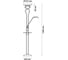Торшер ODEON LIGHT, со столиком стекло, R7s 118mm, G9, 230W+25W AXTON 2487/F 2