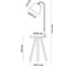 Торшер со столиком ODEON LIGHT, ткань E27 1х60W KALDA 4667/1F 2