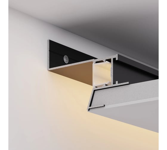 Профиль Arlight СEIL-S18-SHADOW-SIDE-3000 BLACK 3м 047639