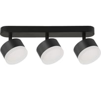 Светильник потолочный De Fran черный+белый, АГАТА, GX53 3х15Вт, поворотный, AL-5633 BKWH