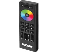 Пятиканальный Пульт Wolta SMART для светодиодных лент RGB/RGBW/RGBW MIX 4 зоны IP20 2,4ГГц черный, артикул WRC-07/BK