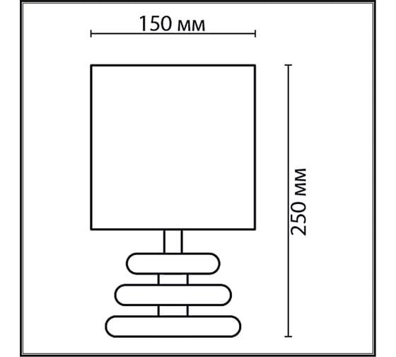 Настольная лампа LUMION E14 1*40W LATZA 8126/1 8126\1T