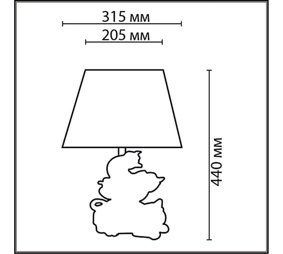 Настольная лампа LUMION E27 1*60W CATTY 8128/1 8128\1T