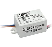 Блок питания AcTEC 2-8В, 4Вт, IP65, 0,5A, 38x27x21мм, MINI500mA/4W