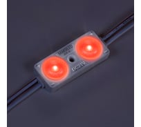 Светодиодный модуль MAKSILED 20 шт, 0,96Вт/0,48Вт, 24В, IP65, 2smd 2835, 30лм/15лм, красный, ML-M2DP-L-2835-R-24V