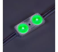 Светодиодный модуль MAKSILED 20 шт, 0,96Вт/0,48Вт, 24В, IP65, 2smd 2835, 30лм/15лм, зеленый, ML-M2DP-L-2835-G-24V