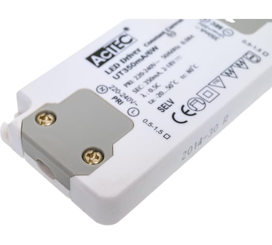 Блок питания AcTEC 2-18В, 6Вт, IP20, 0,35A, 98x46x11мм, UT350mA/6W