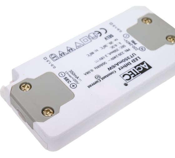 Блок питания AcTEC 2-18В, 6Вт, IP20, 0,35A, 98x46x11мм, UT350mA/6W