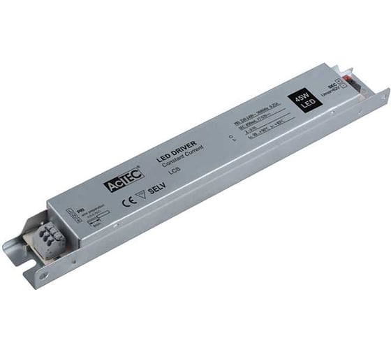 Блок питания AcTEC 20-57В, 60Вт, IP20, 1,05A, 280x38x28мм, LCS-1050mA-60W 1