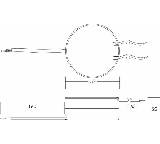 Блок питания AcTEC 2-13В, 9Вт, IP20, 0,7A, d53xh22мм, RS700mA/9W