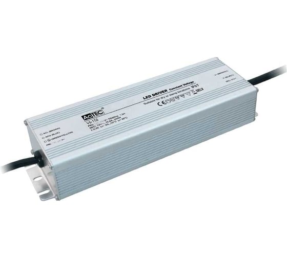 Блок питания AcTEC 12В, 150Вт, IP67, 12,5A, 191x70x40мм, V6-150-12 1