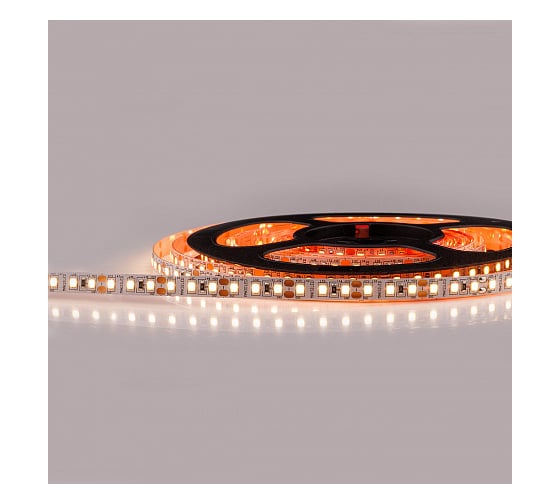 Светодиодная лента MAKSILED 5м, 12В, 9,6 Вт/м, 120SMD(2835)/м, 3000-3500K, 8мм, ML-R120-2835-WW-PRO