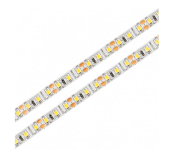 Светодиодная лента MAKSILED 5м, 12В, 9,6 Вт/м, 120SMD(2835)/м, 3000-3500K, 8мм, ML-R120-2835-WW-PRO