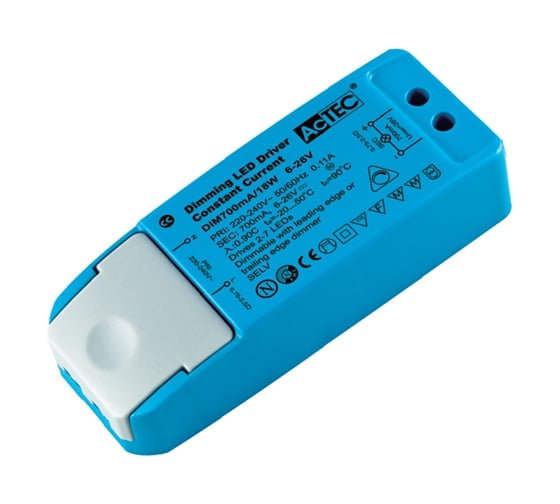Блок питания AcTEC 6-26В, 18Вт, IP20, 0,7A, димм, Triac, 113x44x28мм, DIM700mA/18W 1