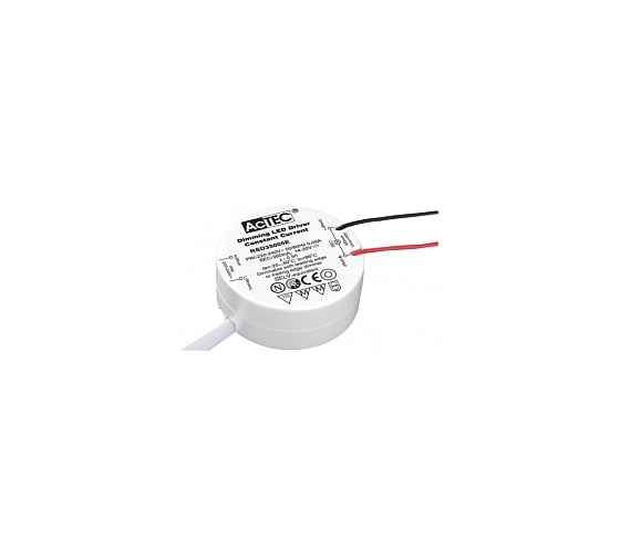 Блок питания AcTEC 8-14В, 5Вт, IP20, 0,35A, димм, Triac, d53xh22мм, RSD35005E